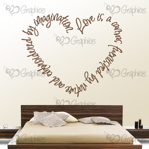 Love Is A Canvas Heart Wall Art Quote